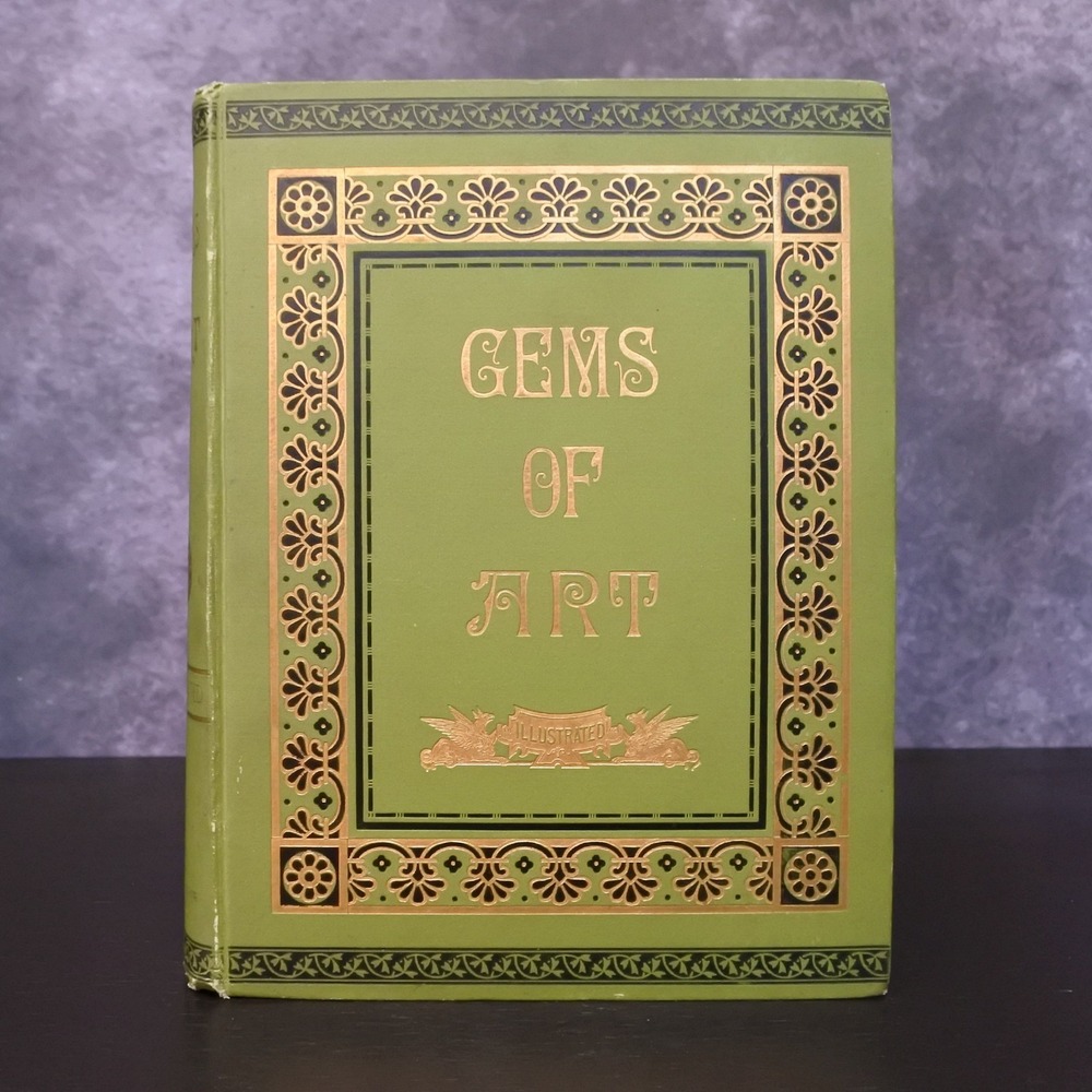 Antique 1895 Gems Of Art Illustrated Victorian Anthology